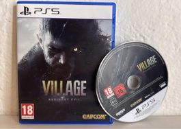 Resident Evil Village PS5 Game disc and case