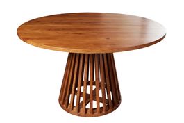 Design-Esstisch VILLA EMERALD Rund 130cm Akazie Massiv | OVP