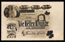 Mannheim, Neujahrswünsche der Familie S
