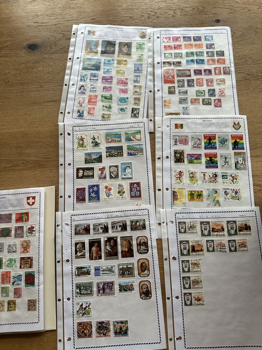 Tutti i francobolli: Alle Welt Sammlung Cercle Philatelique im Ringbinder – Usato da Schmitten / FR venduto da Samsara169 6