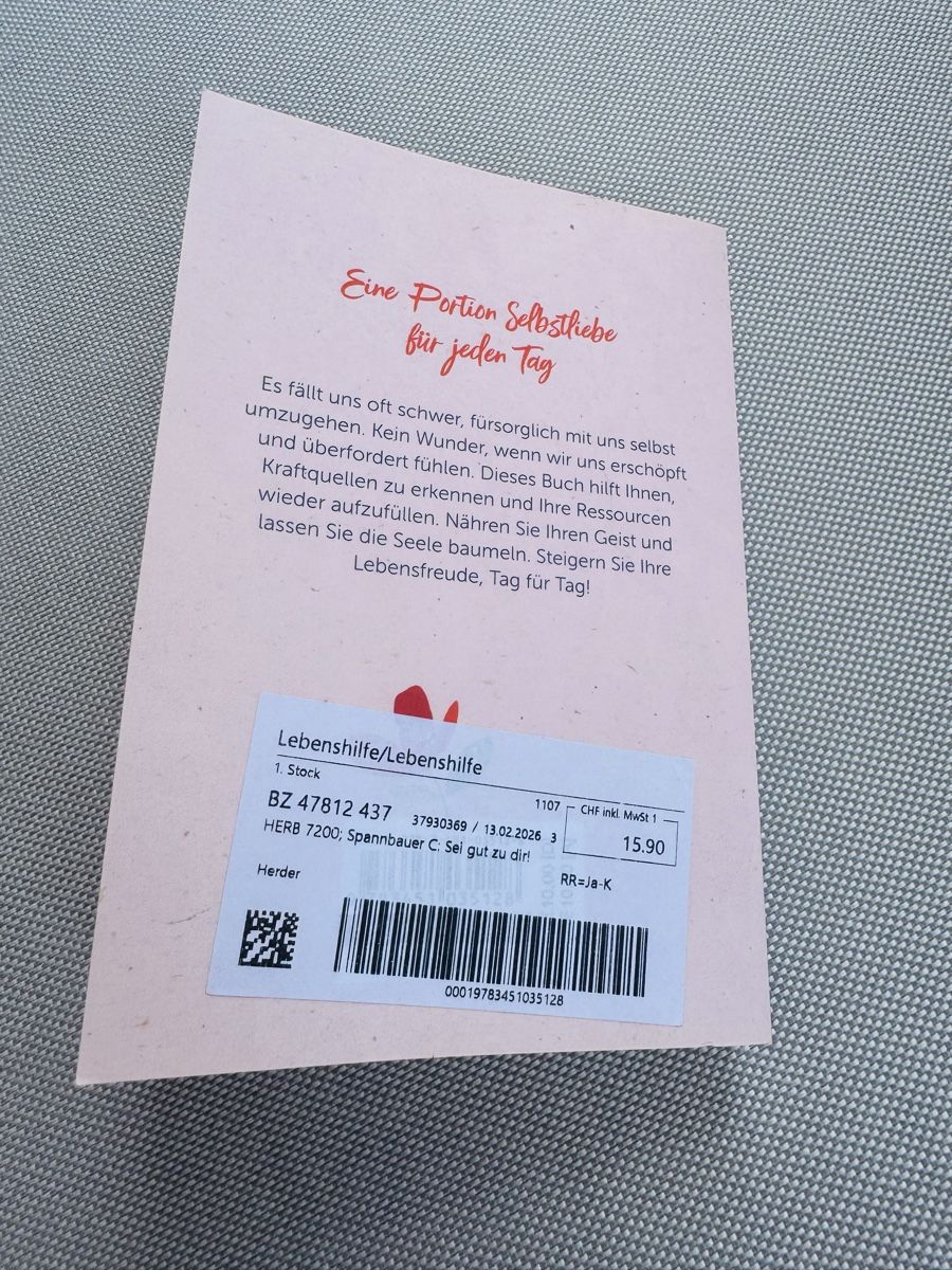 Bücher: Buch: Sei gut zu dir – Gebraucht aus Frutigen von _.Anja.B._ 1