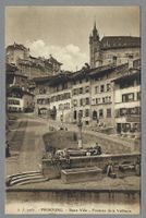 FRIBOURG, FONTAINE DE VAILLANCE, ANIMÉE, *