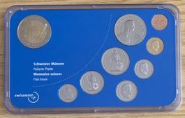 CH Münzsatz 2001 - polierte Platte / PP mit Sondermünze