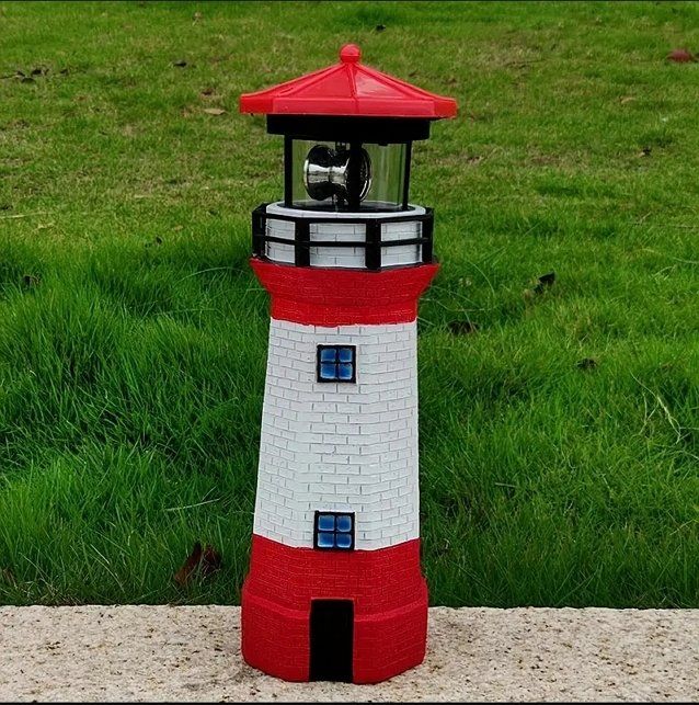 Tutte le decorazioni: Solar Leuchtturm mit rotierendem Reflektor – Nuovo e nell'imballaggio originale da Diepoldsau venduto da preisparadies-ch 7