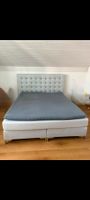 Boxspringbett hellgrau 160x200cm guter Zustand
