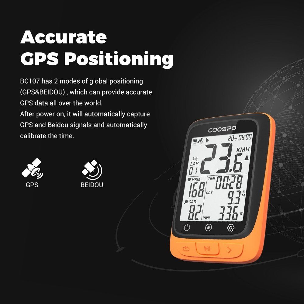 Computer & Strumenti di misurazione: Fahrrad-GPS kabellos drahtloser computer Bluetooth tacho – Nuovo e nell'imballaggio originale da Genève venduto da Top-Trend 7