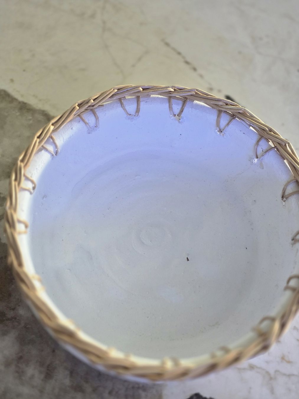 Ciotole: Rustikale Schale, Keramik mit Rattan, Deko, NEU – Nuovo (secondo la descrizione) da Matzingen venduto da FashionLady2 1