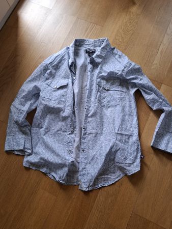 Polo Jeans Co. Hemd, Gr. L,  hellblau gemustert