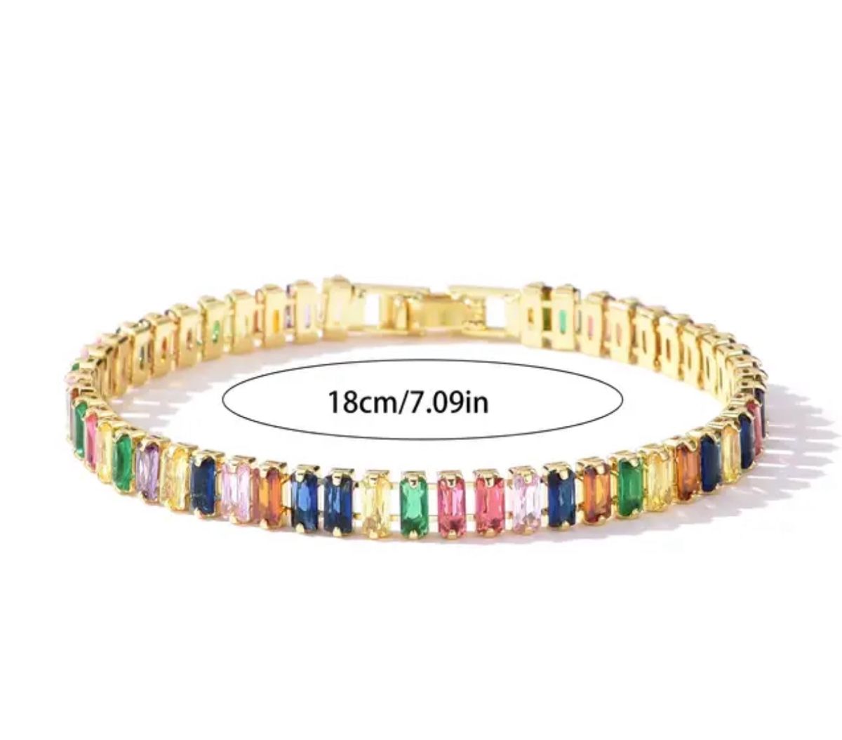Bracciali & Braccialetti: Regenbogen Kristall Armband, 18k vergoldet – Nuovo e nell'imballaggio originale da Oberentfelden venduto da ana_s526 1