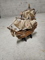 Modellschiff Holz Segelschiff kleine Dekoration