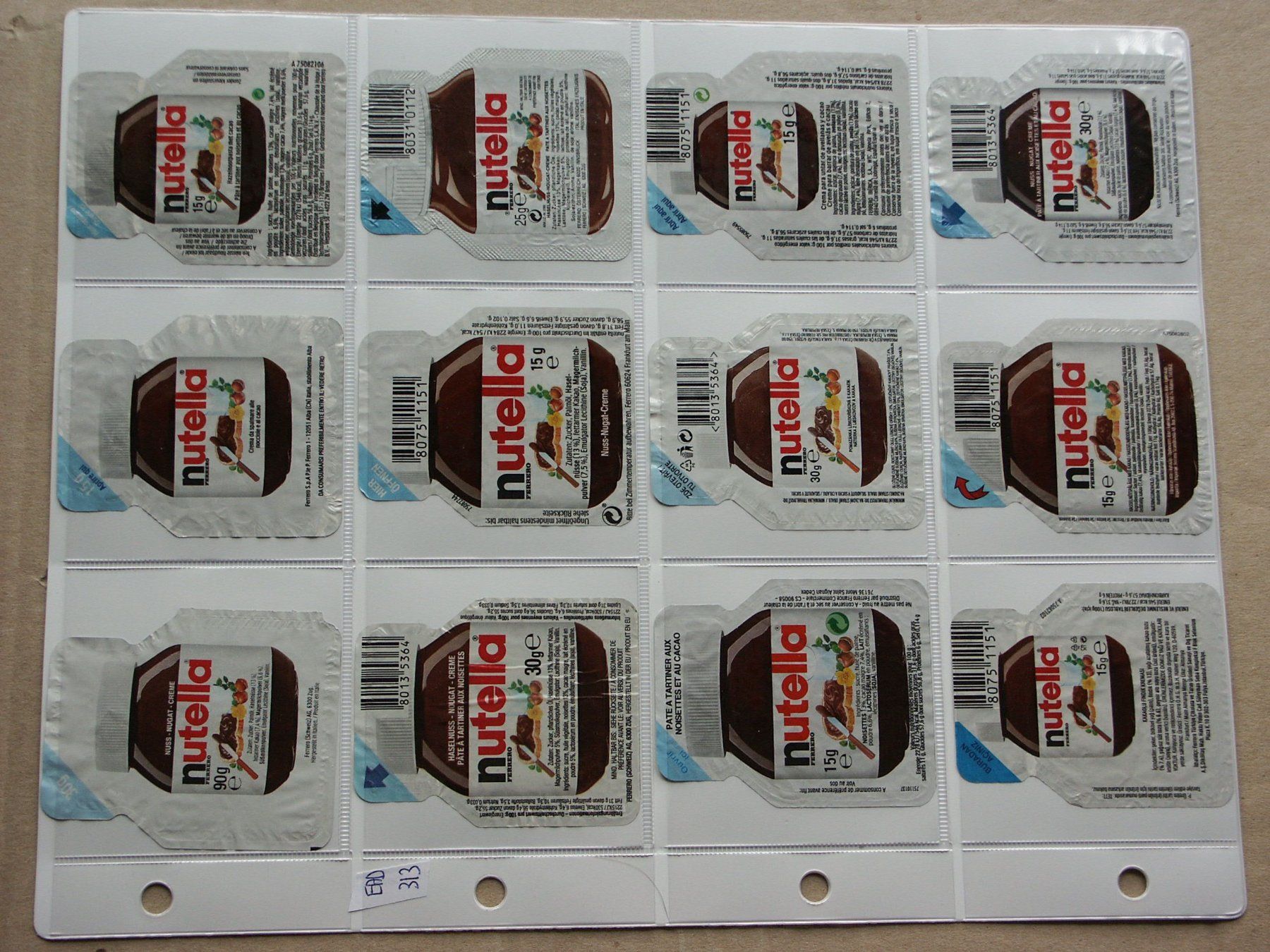 Coperchi dei cremini per caffè: 80         Verschiedene etwas andere Deckeli       Nutella – Usato da Niederglatt ZH venduto da herzblatt5449