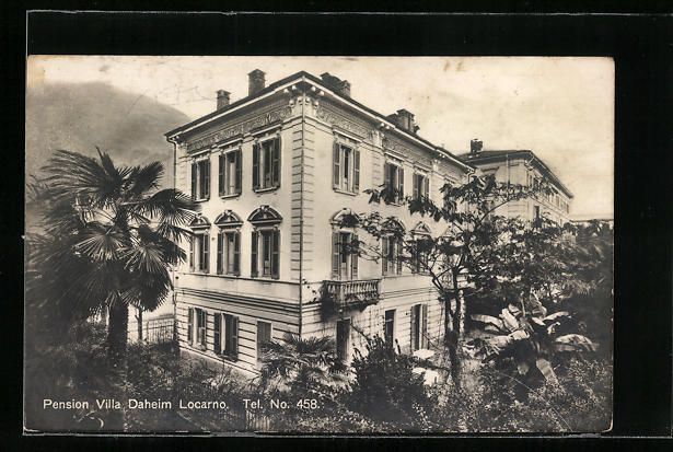 Ansichtskarten: AK Locarno, Pension Villa Daheim – Gebraucht aus Berlin von bartko-reher