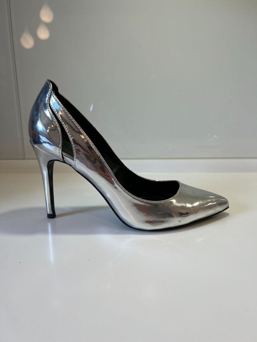 Bershka Scarpe da donna: silver Bershka High Heels, Size 39 – Usato da Muri b. Bern venduto da SigridW