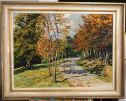 Hugo Kreyssig Ölbild signiert mit Rahmen 96x78 cm