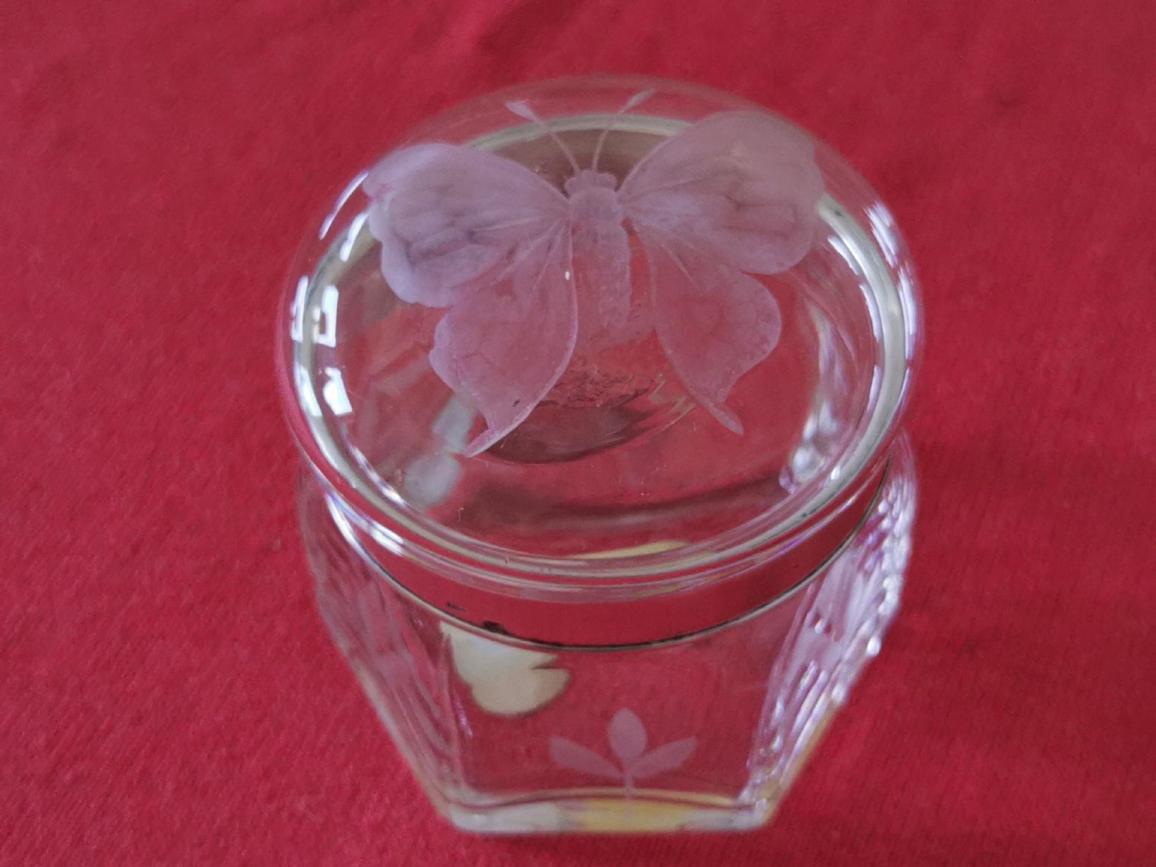Bicchieri: Bleikristall Dose mit Silbrigem Rand – Usato da Schlieren venduto da vlalif