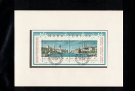 1984 Faltblatt mit Sonderblock NABA Zürich  aus ABO wie Neu