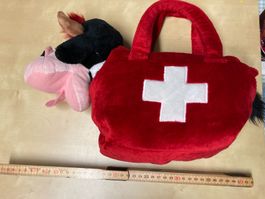 Schweizer Kuh in der Tasche Plüsch