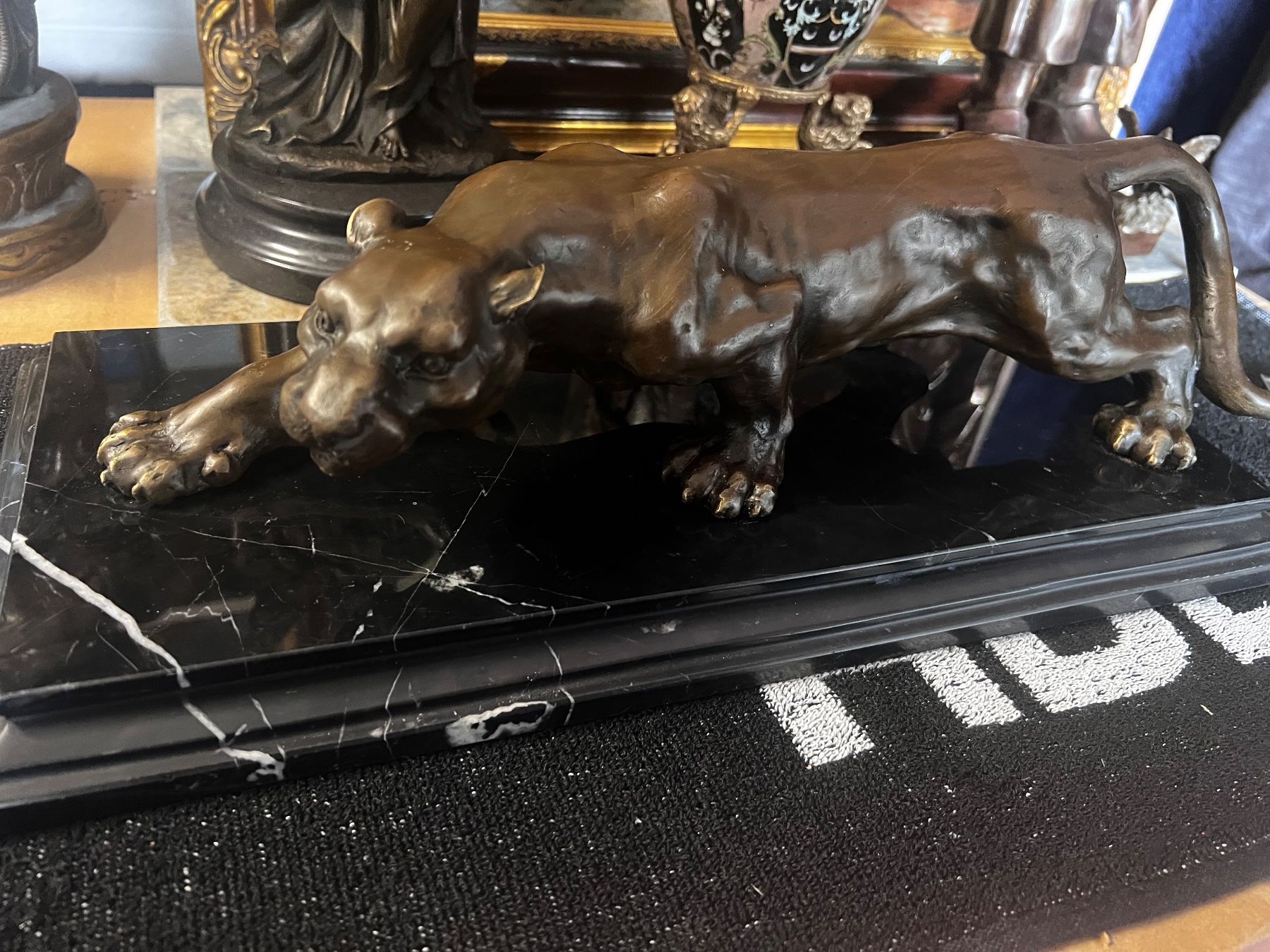 Sculture & Statue: Imponente Panther Bronze Figur 8.5Kg.Top – Usato da Oberengstringen venduto da Cici7