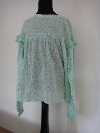 Sommerbluse, mintfarben, Gr. 14 Jahre Baumwolle