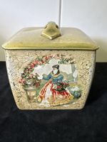 Schöne alte Teedose Salon. Ceylon d‘Or. Arnold G. Beufter