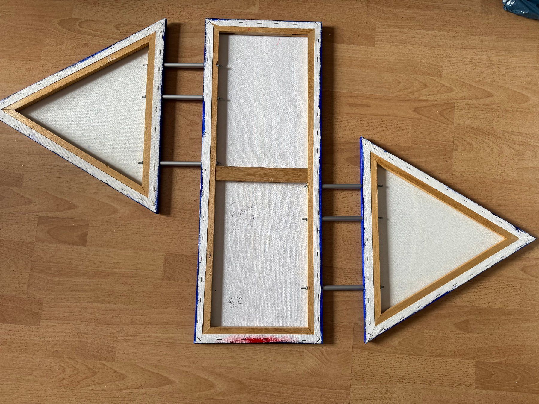 Gemälde: Bildkomposition "Magicblue2008" Oel-Relief Leinwand signiert – Gebraucht aus Fribourg von tschjoly 5