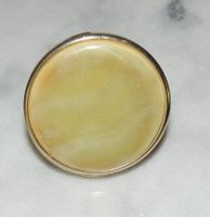 SCHÖNE DOSE "JADE" SPIEGEL VERGOLDET VINTAGE 1970-ER JAHRE