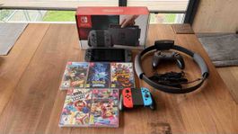 Nintendo Switch Konsole Set mit Zubehör neuwertig