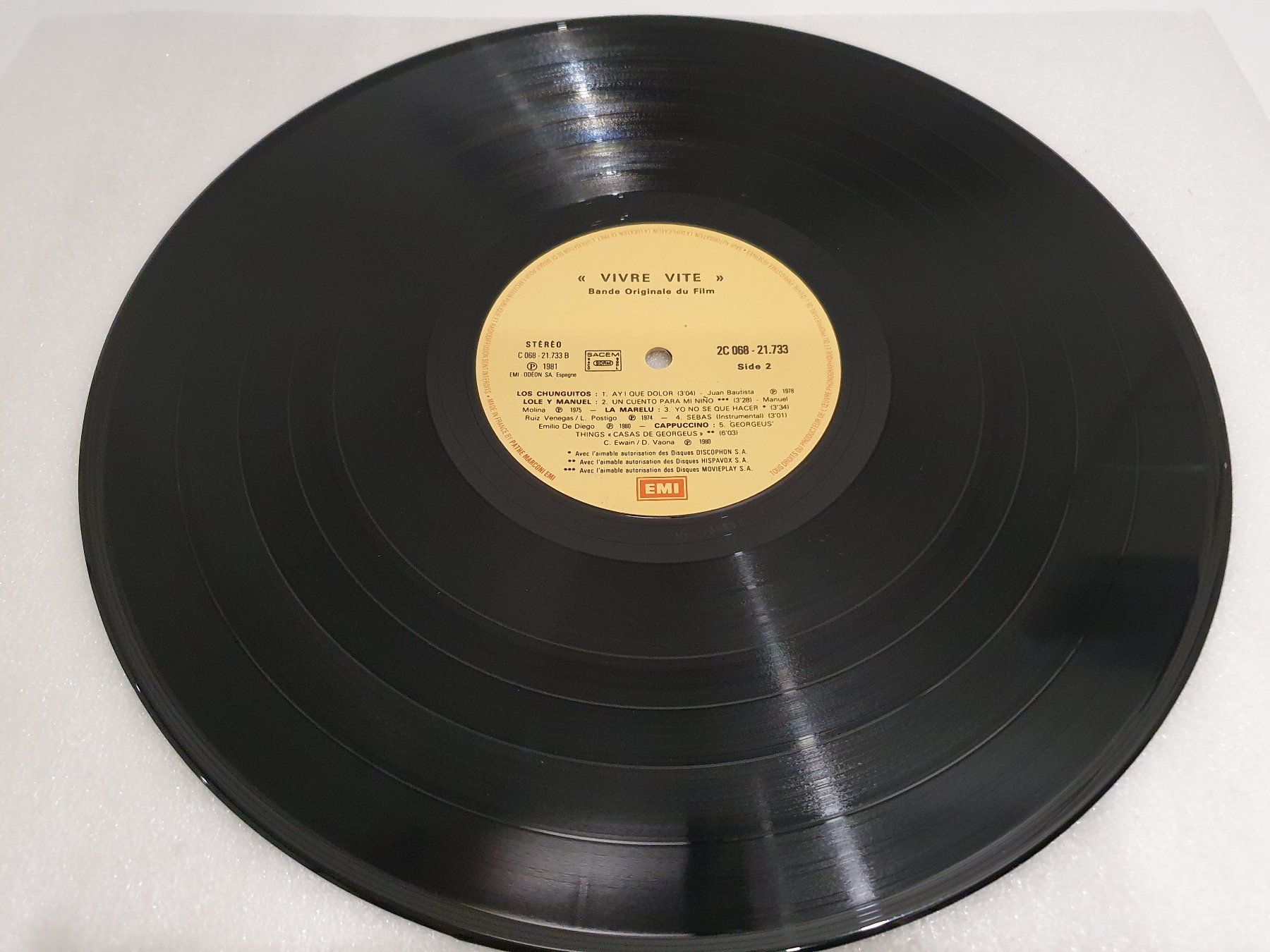 Dischi in vinile: Bande Originale Du Film "Vivre Vite" – Usato da Uster venduto da Vinyl-Leidenschaft 4