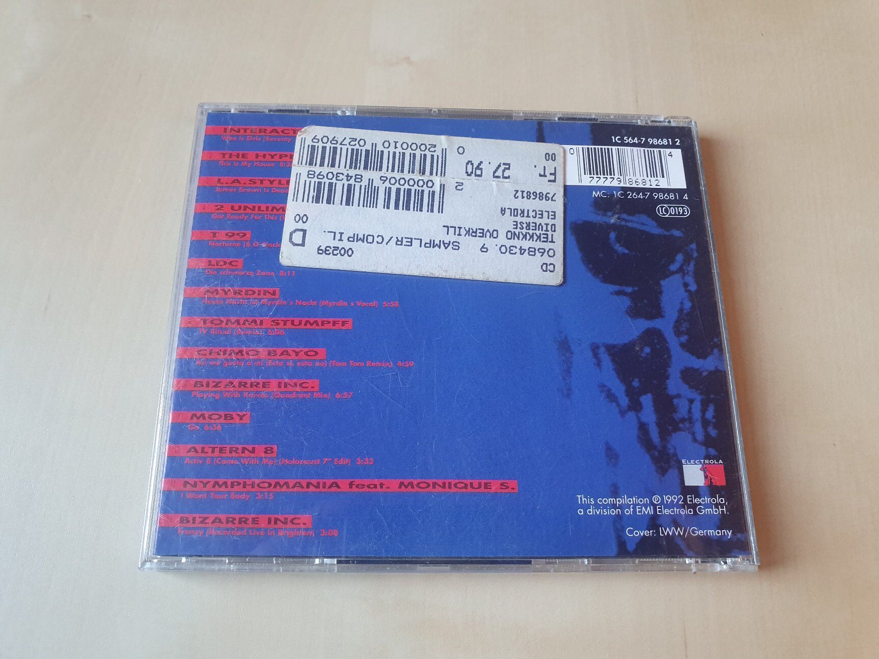 CD: Tekkkno Overkill – Usato da Stansstad venduto da collectorsshop 1