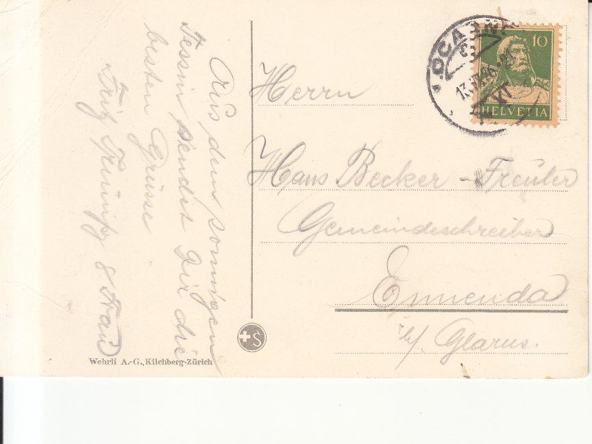 Cartoline postali: Madonna del Sasso 1926 – Usato da Bürglen TG venduto da StampGraf 1