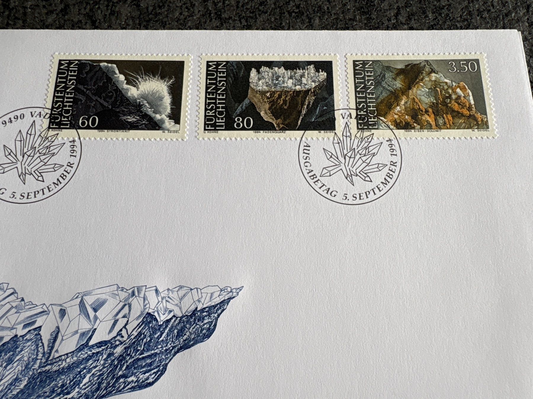 Tutti i francobolli: Briefmarken Liechtenstein Ersttagsbriefe Sammlung – Usato da Ibach venduto da lisch3 8