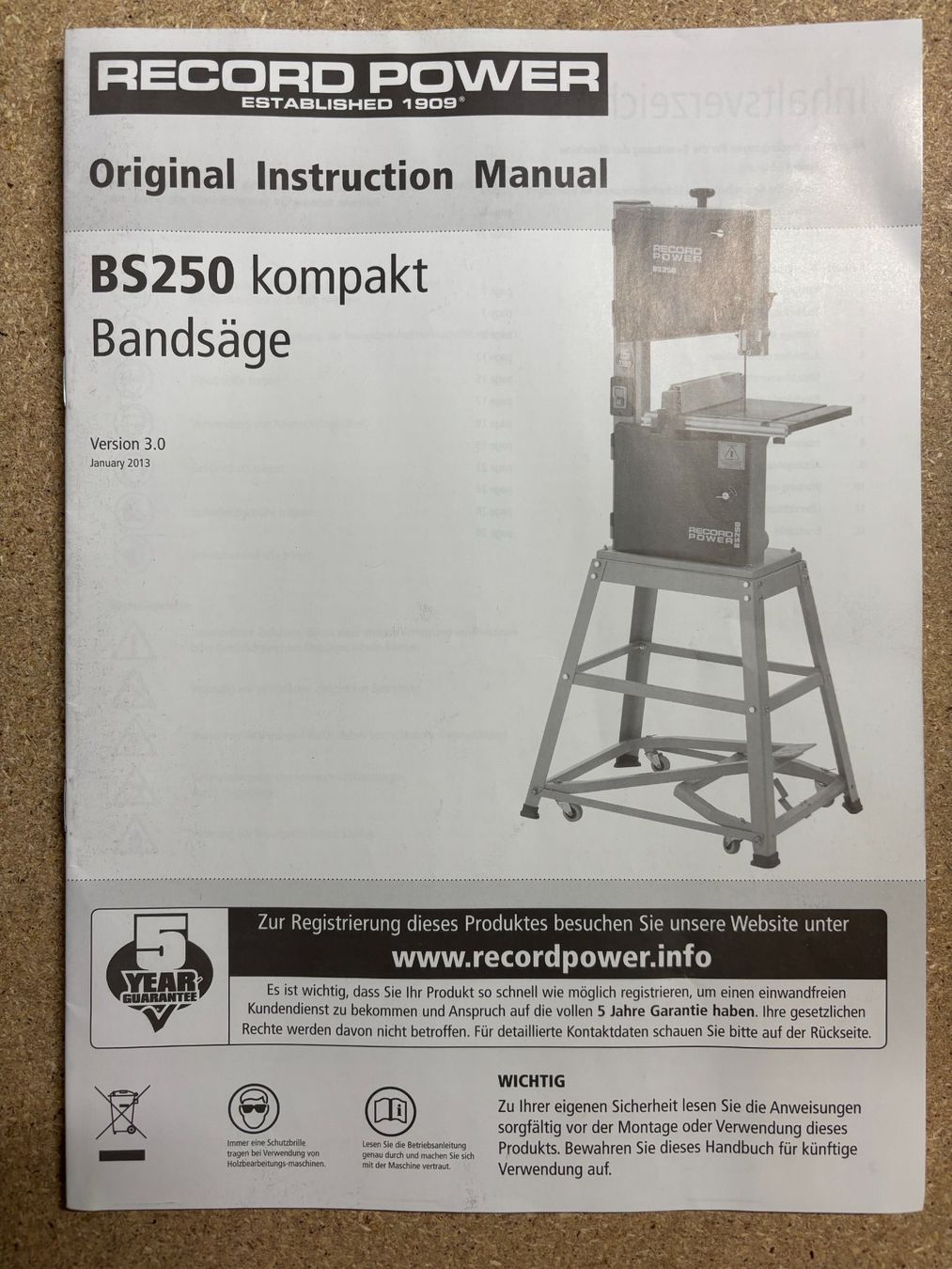 Seghe: Bandsäge Record Power BS 250 – Usato da Utzigen venduto da jaco25 3