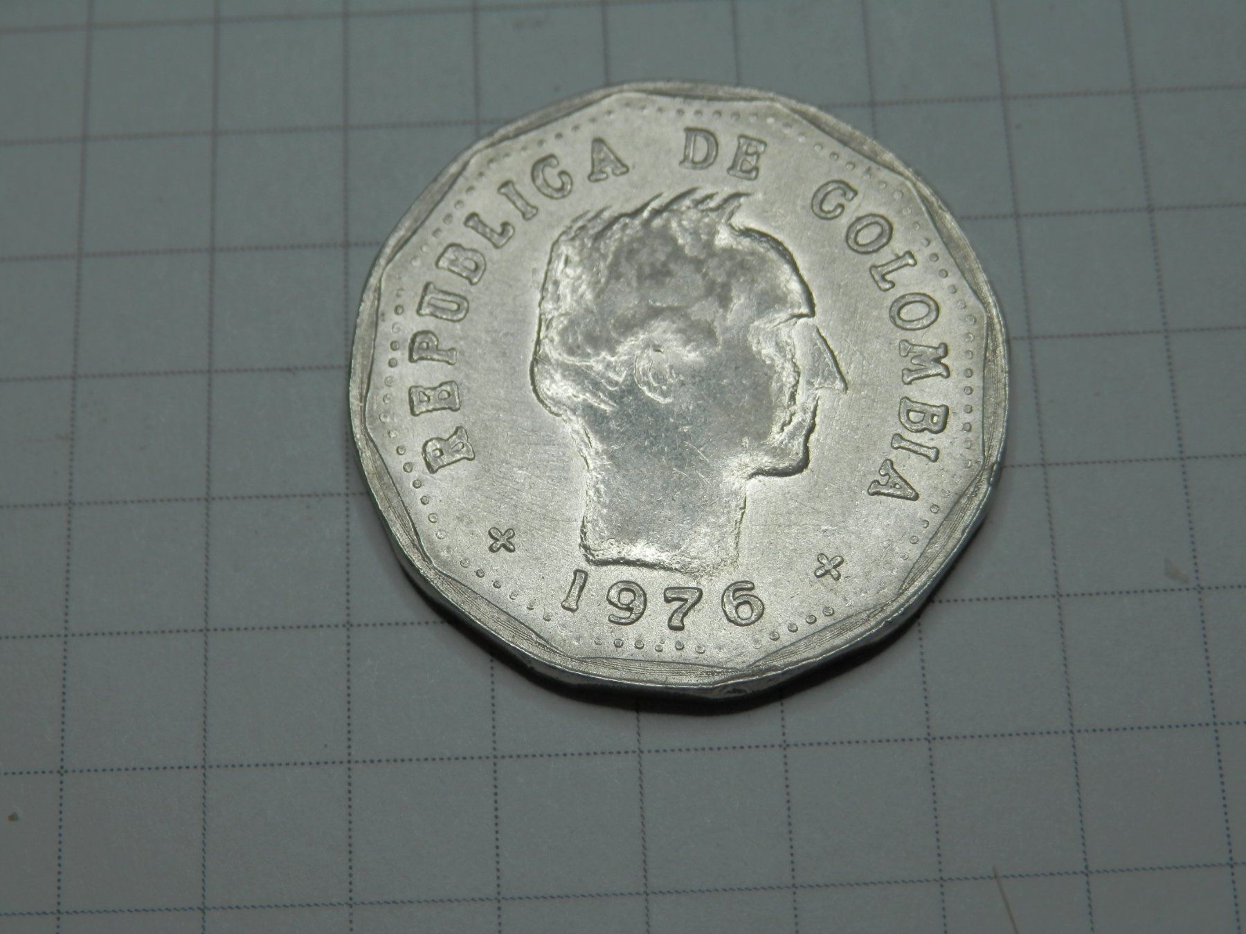 Tutti le monete: Kolumbien 50 Centavos, 1976 – Usato da Weiach venduto da weiach81