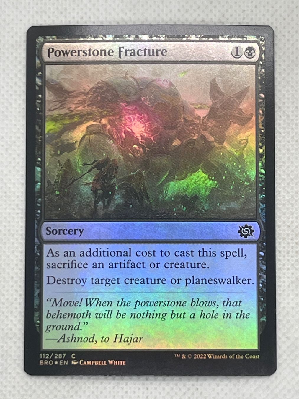 Magic The Gathering Carte collezionabili: Magic the Gathering Powerstone Fracture Foil – Usato da Hinterkappelen venduto da Kim1992