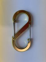 S-Karabiner (Metall / Goldfarben / 8,5 cm)