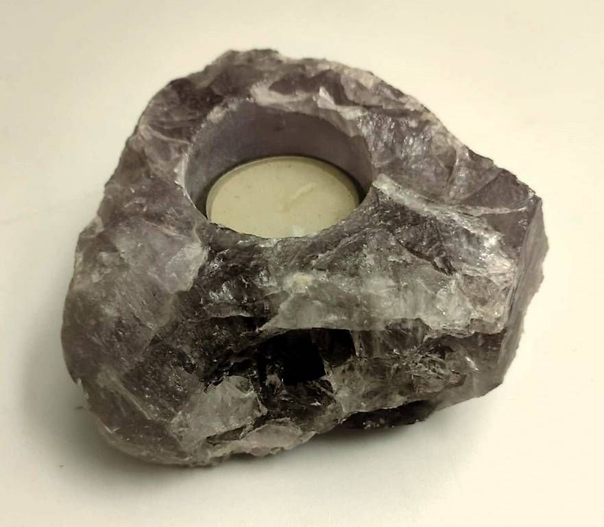 Minerali & Pietre curative: Rosenquarz Teelicht Halter – Usato da Rheineck venduto da han_c85z 1