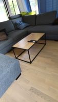 Couchtisch Holz Metall schwarz guter Zustand