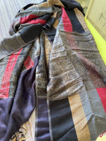 Schal Damen 100% Viscose Patchwork Muster guter Zustand