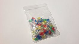 LED-Sortiment 5 Farben, 100 Stück