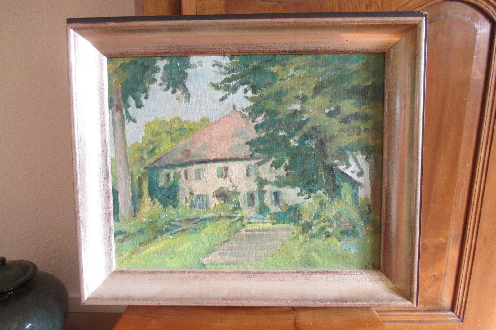 Dipinti: de Meuron Louis Henri, peinture sur bois – Usato da Grenchen venduto da elibethma 9