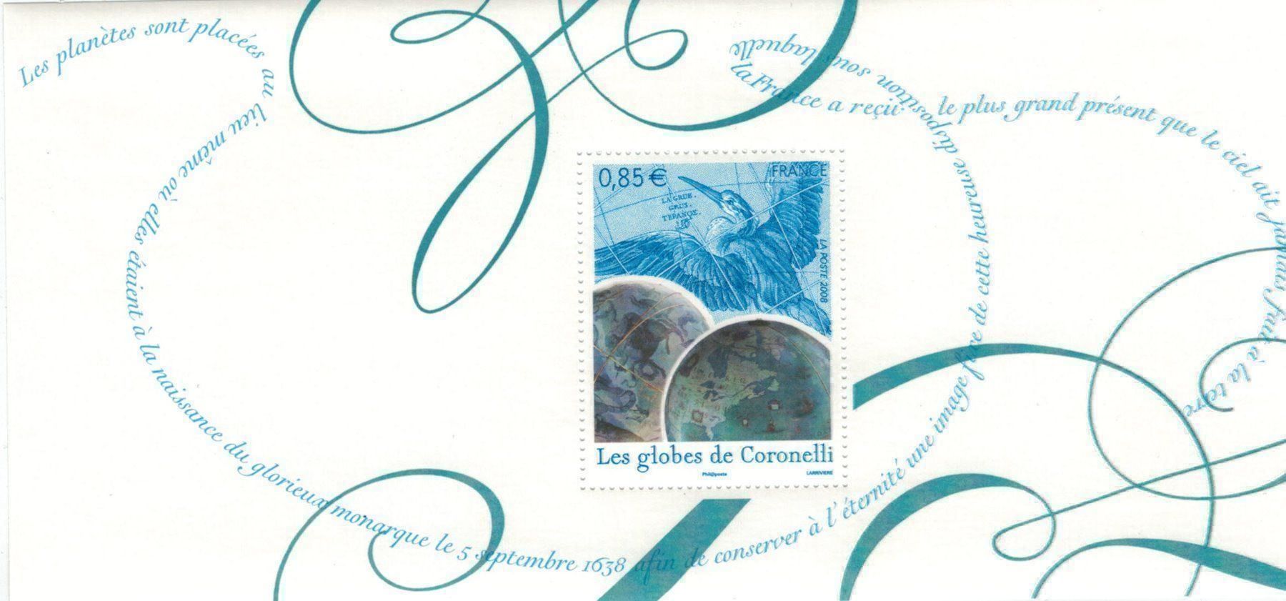Alle Briefmarken: 2008 BS26 ** Bloc souvenir Coronelli – Neu (gemäss Beschreibung) aus Fribourg von philafri