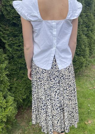 Bella blusa Freddy di cotone-M/L- colore bianco