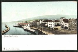 Rorschach, Hafen um 1905, koloriert