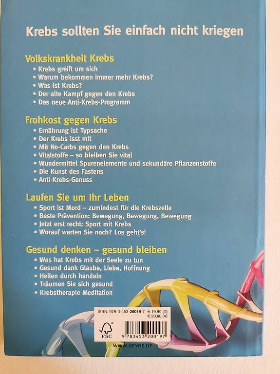 Libri: 3 Bücher zum Thema Krebs – Usato da bern venduto da jeannie2006 1