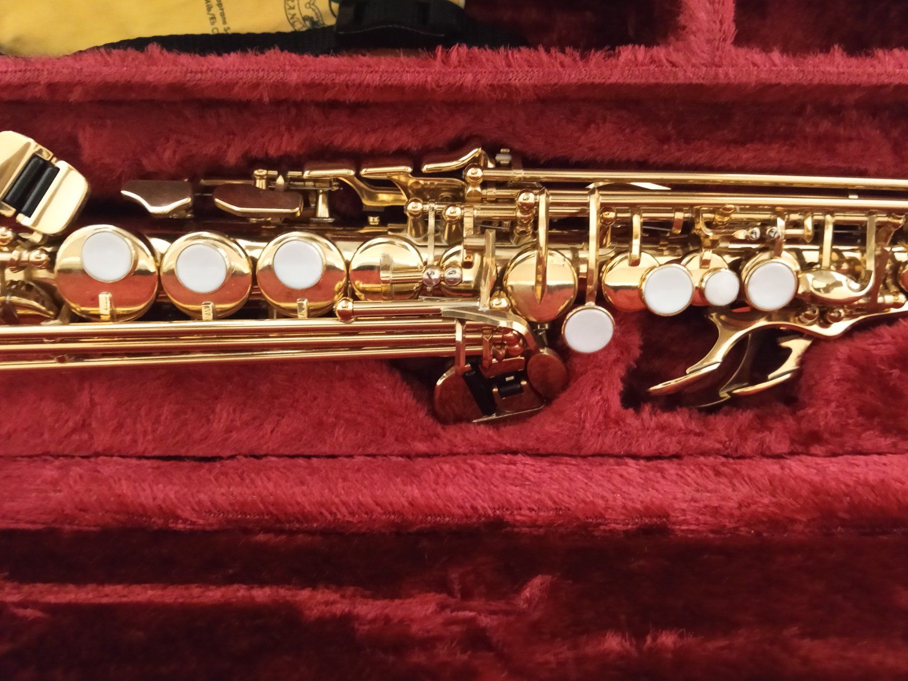 Yamaha Strumenti musicali: Saxophon Yamaha YSS_475 Sopran, Original – Usato da Allschwil venduto da B_M_W 5