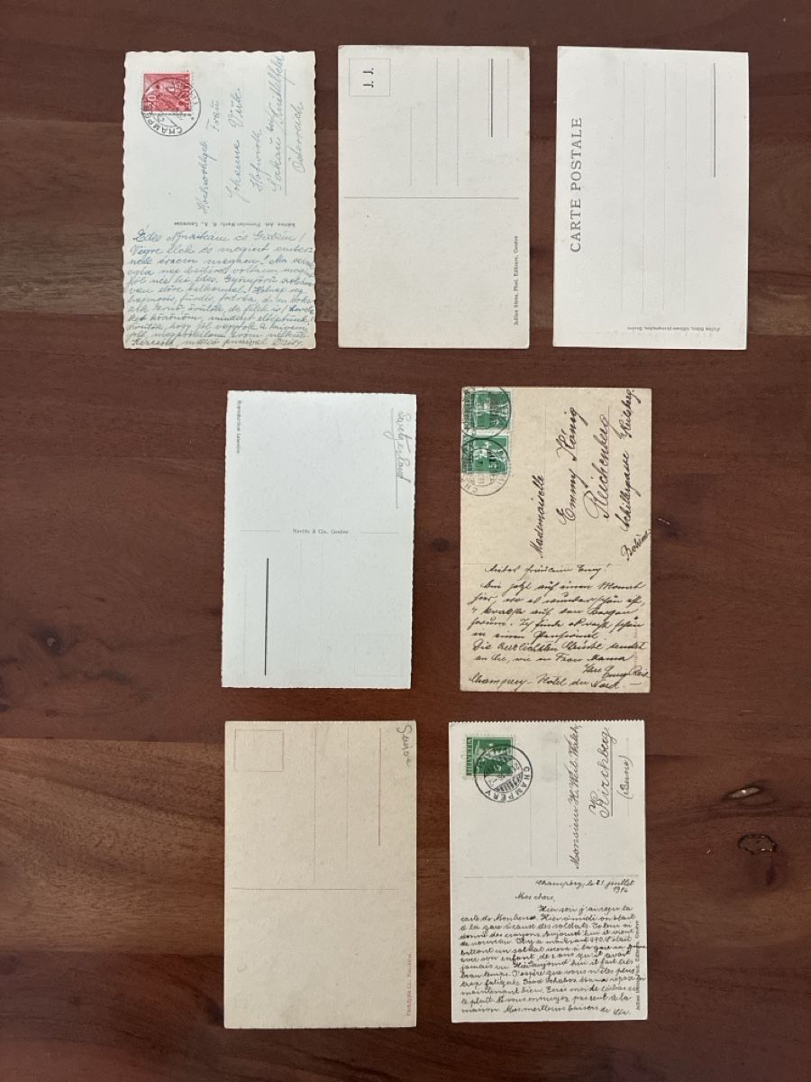 Cartoline postali: 13 Ansichtskarten Schweiz von Champéry VS – Usato da Oftringen venduto da Cla.vD.74 3