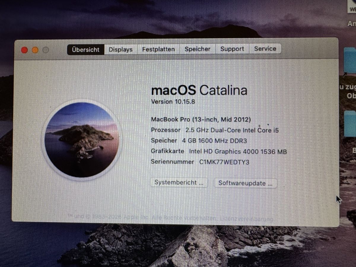 Apple Notebook: MacBook Pro 13 Zoll Mid 2012 Intel Core i5 4GB RAM – Usato da Boppelsen venduto da Glads79 2