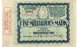 Speyer 5 Mrd.Mark SN rot 10.10.19123 SS++-VZ