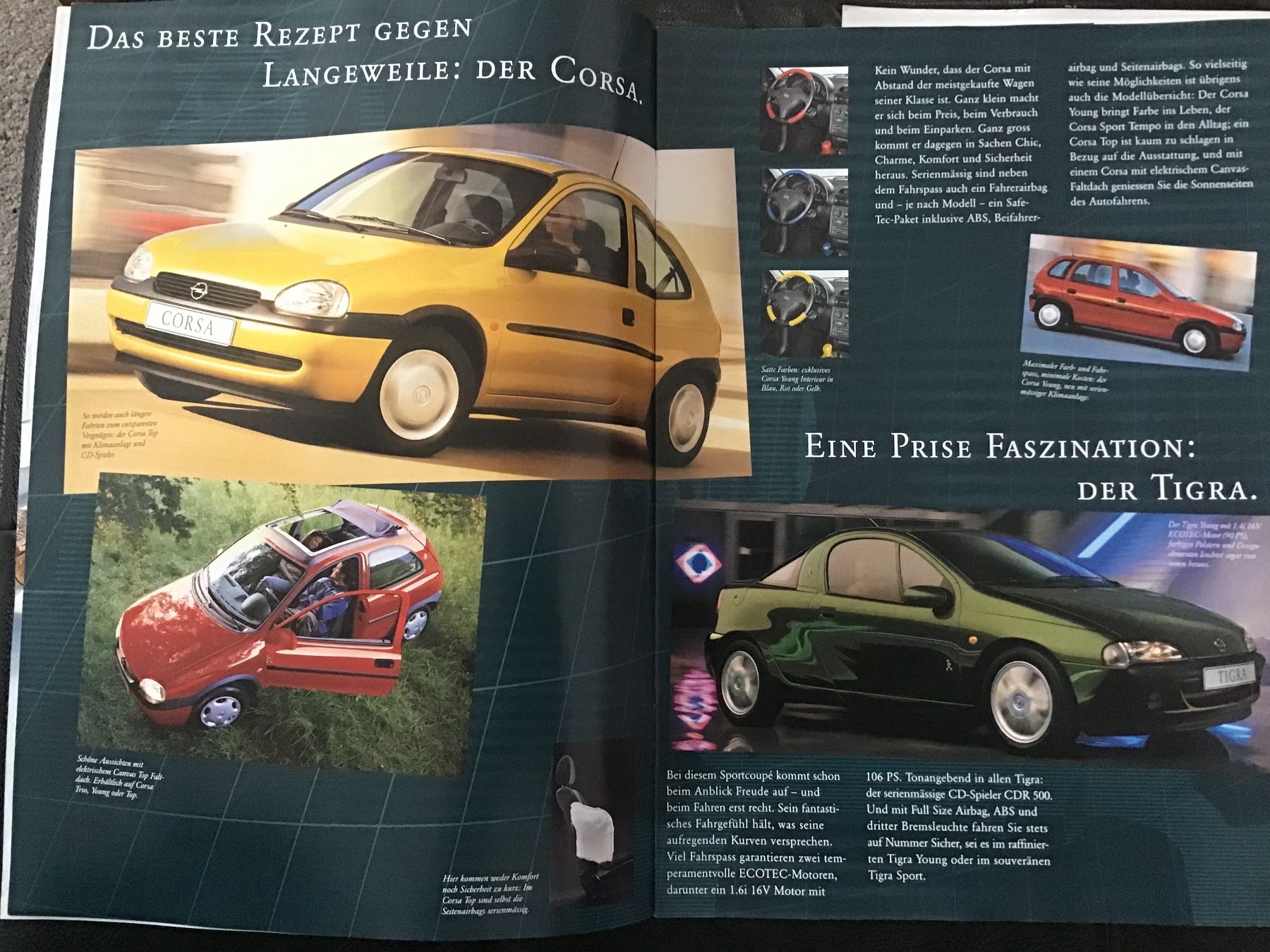 Opel Dokumente: Opel Programm Verkaufsprospekt mit Preisen März 2000 – Gebraucht aus Scherzingen von Starseller62 2