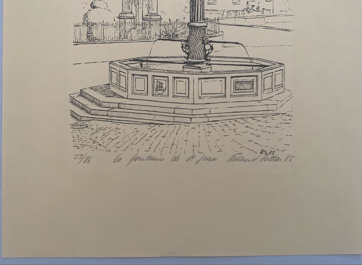 Grafica & Litografie: Freiburger Kunst - Lithographie von Roland SOTTAZ – Nuovo (secondo la descrizione) da Düdingen venduto da polytropon_5 2